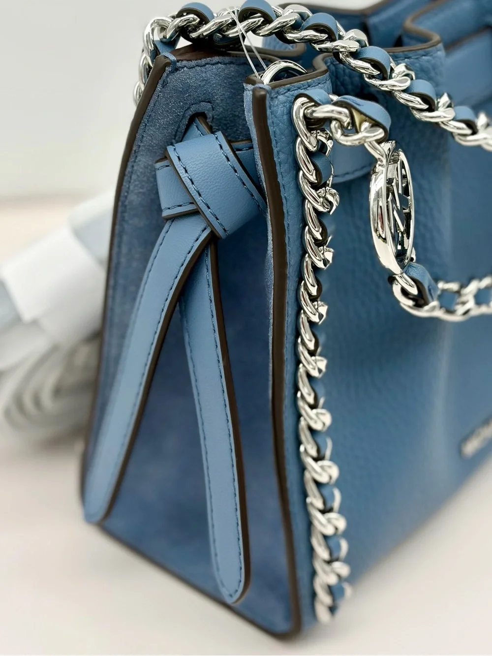 Michael Kors Mina Small Convertible Crossbody Bag Messenger Navy